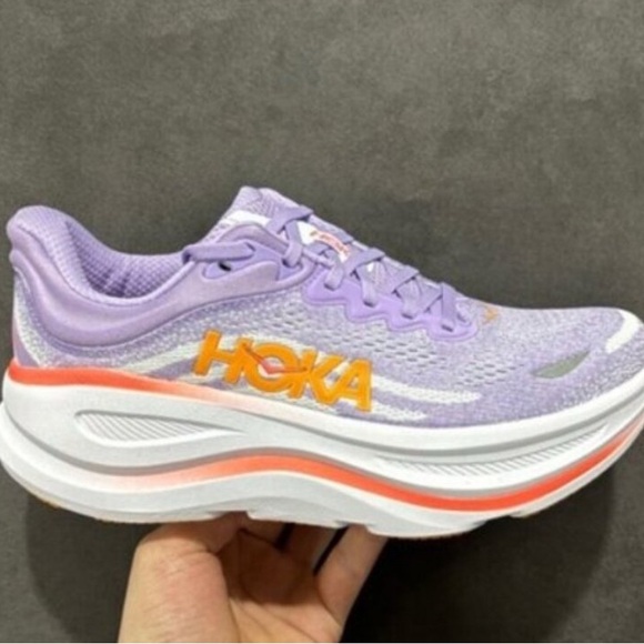 NEW!!! Hoka One One Women's Lavender and Orange Athletic Shoes - Picture 1 of 5